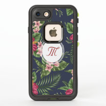 Patrón floral Hibiscus Monogram iPhone LP