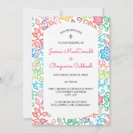 Patrón Floral - Invitación de Boda