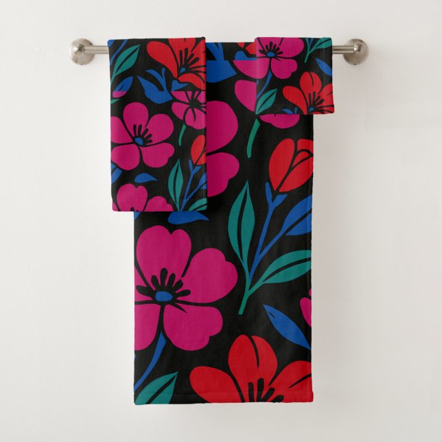 Patrón floral negrita (In situ)