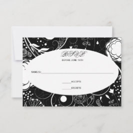Patrón Floral Negro/Blanco - RSVP