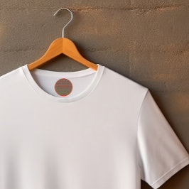 Patrón floral personalizado niños marrones Etiquet