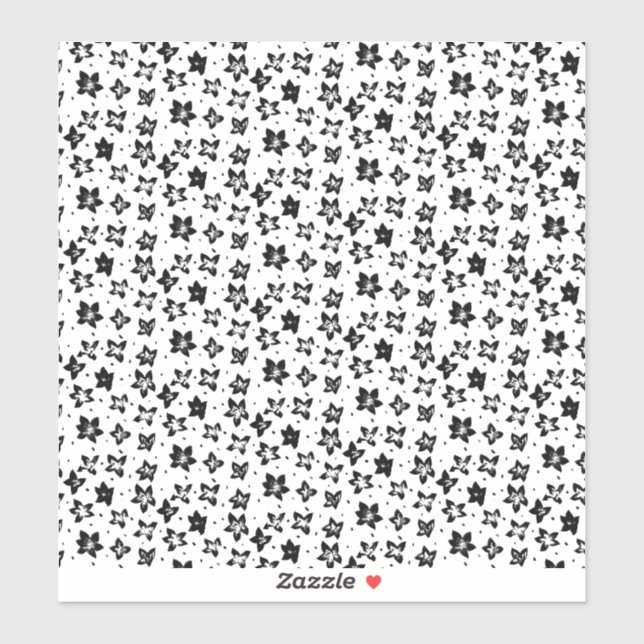 Patrón floral reconstruido - Pegatinas vinílicos d (Hoja)