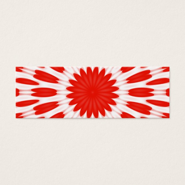 Patrón floral rojo y blanco (Frente)