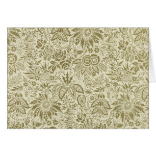 Patrón floral Sage verde Damasco antiguo