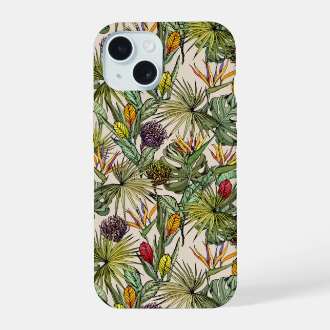 Patrón floral tropical (Reverso )