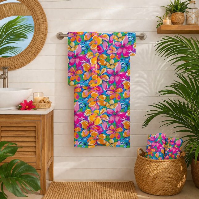 Patrón Floral Tropical Colorido (Subido por el creador)
