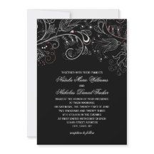 Patrón floral Tulipán negro - Invitación a la boda