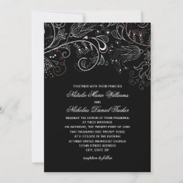 Patrón floral Tulipán negro - Invitación a la boda
