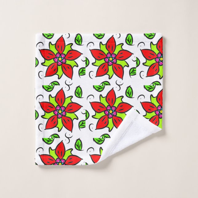 Patrón floral vibrante (Toallita)