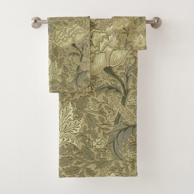 Patrón floral William Morris Windrush: Vintage (In situ)