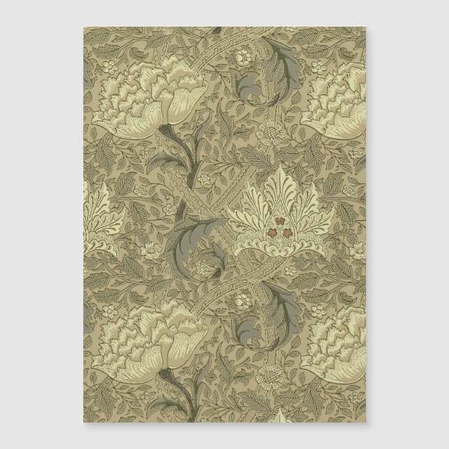 Patrón floral William Morris Windrush: Vintage (Anverso)