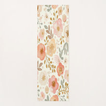 Patrón floral Yoga Mat