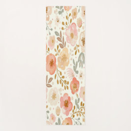 Patrón floral Yoga Mat
