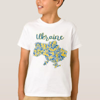 Patrón folclórico y tipografía ucraniana camiseta