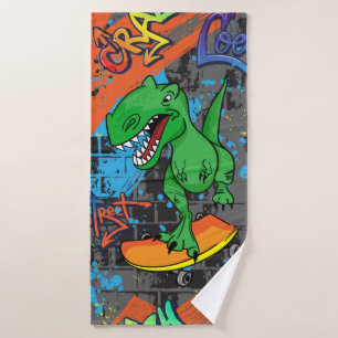Patrón fresco brillante y sin fisuras con dinosaur