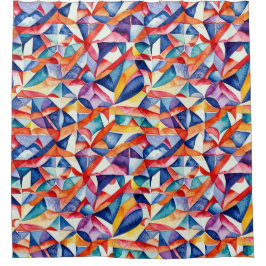 Patrón geométrico abstracto 23 - Cortina de ducha