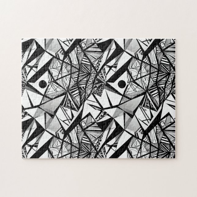 Patrón geométrico abstracto 24 - Rompecabezas (Horizontal)