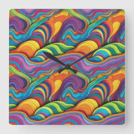 Patrón geométrico abstracto 34 - Reloj de pared