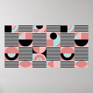 Patrón geométrico abstracto. Impresión moderna sin