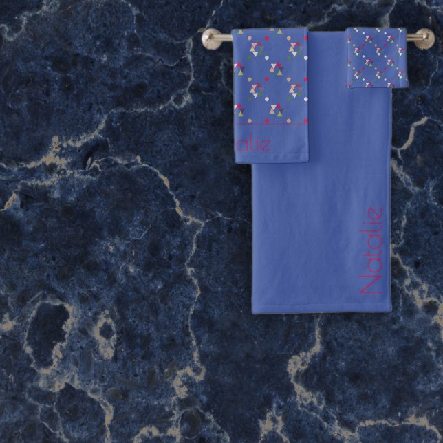 Patrón geométrico azul (Subido por el creador)