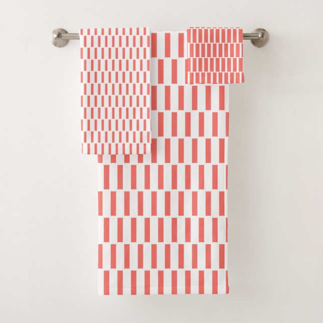 Patrón geométrico blanco coral (In situ)