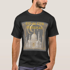 Patrón Geométrico Camiseta Eid Al Fitr Para Hombre