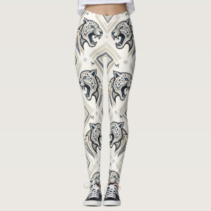 Patrón Geométrico de Jaguar – Leggings de Streetwe