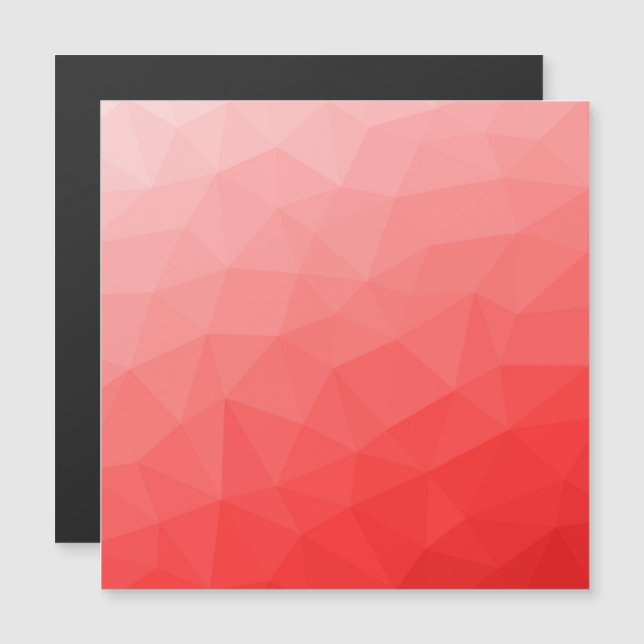 Patrón geométrico de malla con gradiente rojo (Anverso/Reverso)