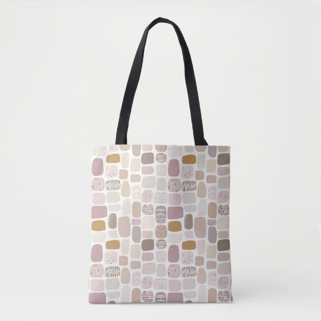 Patrón geométrico de moda 🌸 bolsa de té ✨ (Anverso)