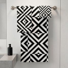 Patrón geométrico del arte de Op rayado en blanco
