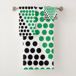 Patrón geométrico del círculo del triángulo verde 