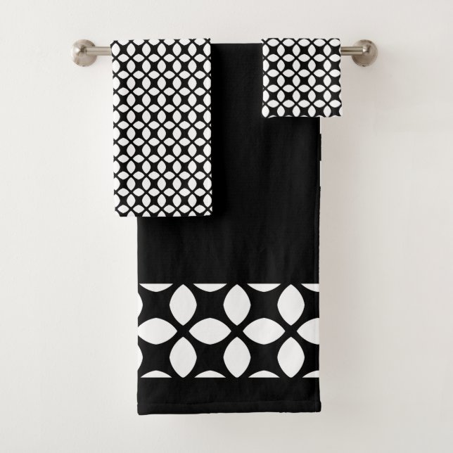 Patrón geométrico en blanco y negro (In situ)