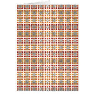 Patrón geométrico moderno de cuadrados Amber