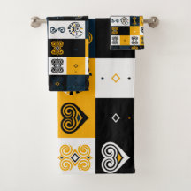 Patrón geométrico moderno de moda amarillo