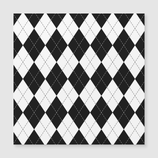 Patrón geométrico negro blanco (Anverso)