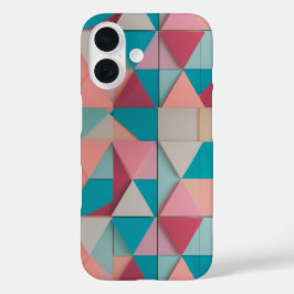 Patrón geométrico Pastel - Funda Apple iPhone 16