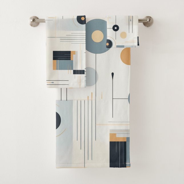 Patrón geométrico retro de tonos pasteles (In situ)