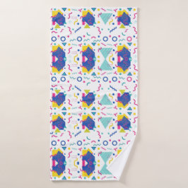 Patrón geométrico retro memphis