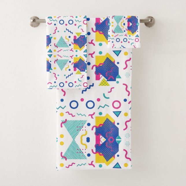 Patrón geométrico retro memphis (In situ)