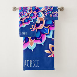 Patrón geométrico rosado de Mandala Violet