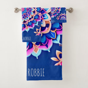 Patrón geométrico rosado de Mandala Violet