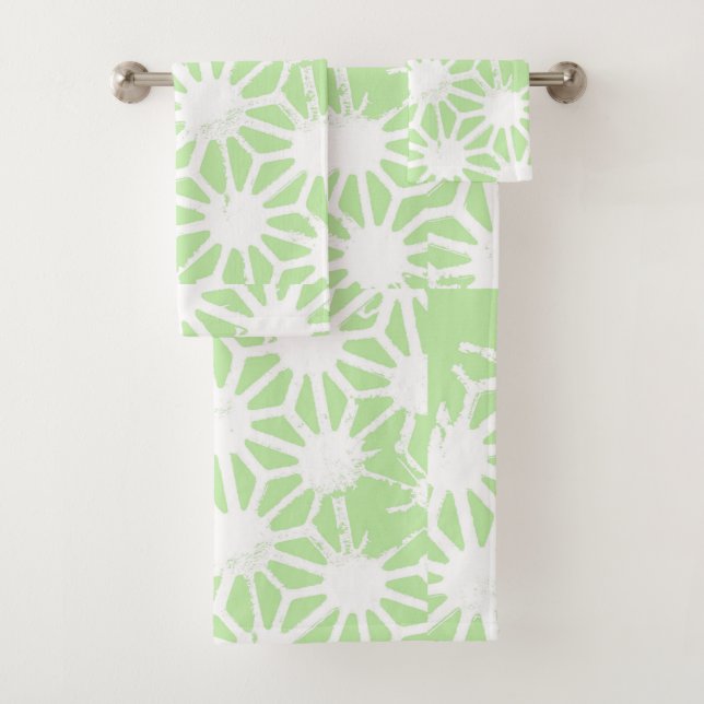 Patrón geométrico verde de Apple (In situ)