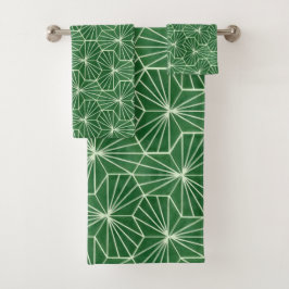 Patrón geométrico verde limón verde de arte modern