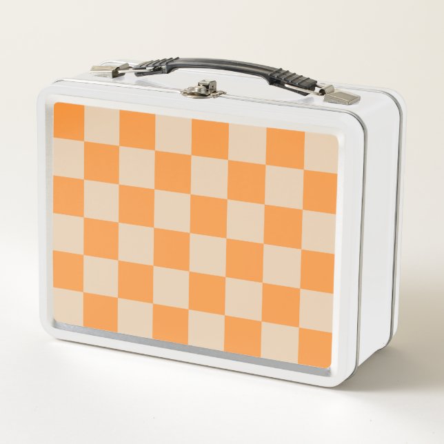 Patrón Gingham de naranja controlado (Anverso)