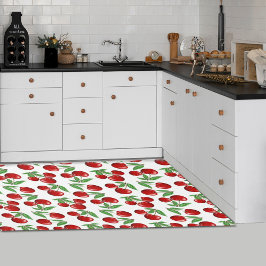 Patrón gráfico de cerezas rojas 10'x8'