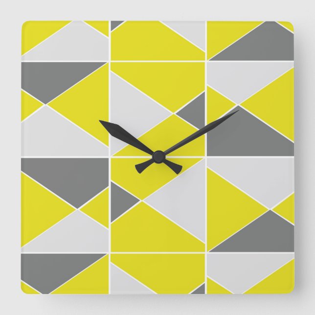 Patrón gris amarillo - Reloj (Anverso)