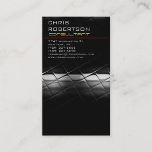 Patrón gris Atractiva tarjeta de visita con encant