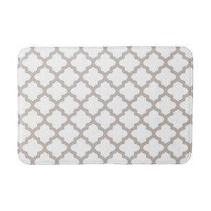 Patrón gris en el cuarto de baño alfombra de baño