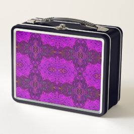 Patrón Groovy Abstracto Magenta y Negro