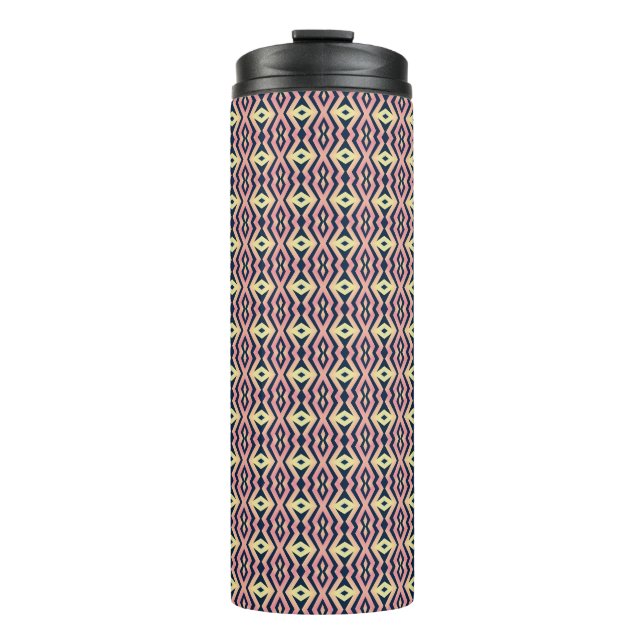 patrón hexagonal sin costuras en vaso térmico (Anverso)